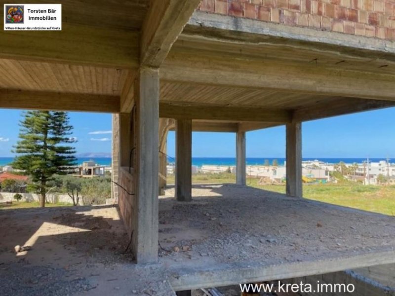 Gouves Nordost Kreta Apartmenthaus 6 Wohneinheiten ca. Wfl 337m² Rohbau Haus kaufen